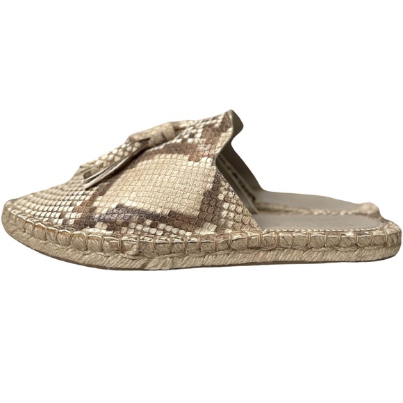 Zara Faux Snakeskin Python Flat Leather Slip On
Espadrille Mule - Picture 5 of 11